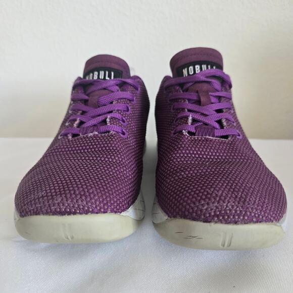 Nobull Supre Fabric Trainer Shoes Sneakers Purple Womens Size 8 Gym Crossfit - Picture 3 of 10